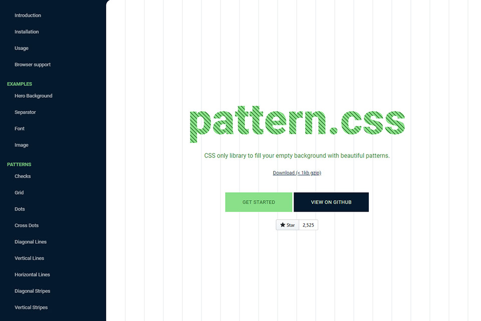 背景や区切り線などを簡単に装飾できるcssライブラリ Pattern Css Webclips