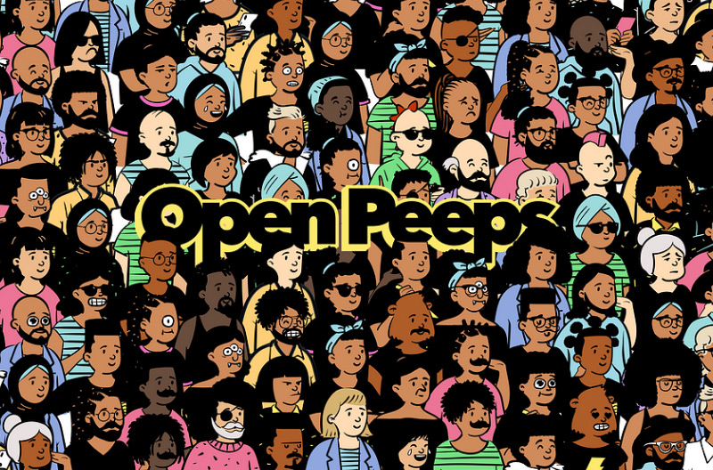 Open Peeps(オープンピープス) | パーツを組み合わせてイラストを作成できるツール