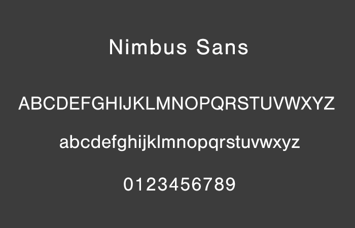 おすすめのAdobe Fonts - Nimbus Sans