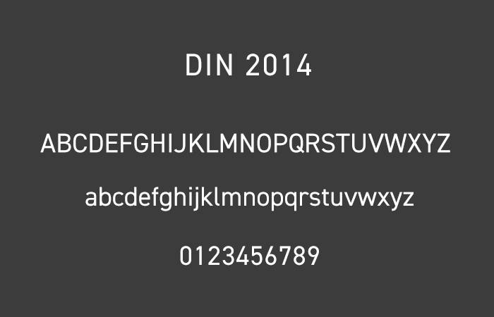 おすすめのAdobe Fonts - DIN 2014