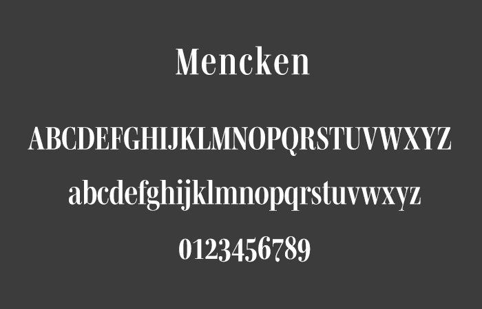 おすすめのAdobe Fonts - Mencken