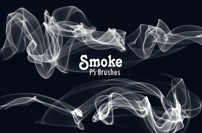 20種類の高解像度の煙・スモークブラシセット