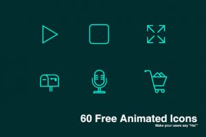 アニメーションアイコンのライブラリ 60 Free Animated Icons Webclips